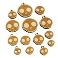 thumbnail image 1 of Witty Skull Icon Wood Mini Charms Shapes DIY Craft Jewelry - No Hole - 25mm (7pcs), 1 of 7