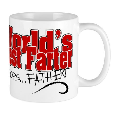 CafePress - World's Best Farter (Oops.. FATHER!) Mug - Unique Coffee Mug, Coffee Cup (World's Best Farter Father Mug)
