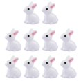 thumbnail image 1 of 10 piezas de mini conejos, figuras de conejos en miniatura, figuras de conejos en miniatura, conejos de Pascua en miniatura, modelo de conejo de resina J6K3, 1 of 6