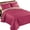 Red, variant on Reversible Bedspread Set By Collections Etc.â„¢