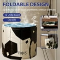 thumbnail image 5 of Portable Bathtub for Adults, Easy to Assemble Collapsible Bathtub （31.5"L x 26"）, Suitable for Travel, Camping and Outdoor Activities (Black and White, L), 5 of 10