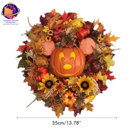 Halloween Decor Halloween Garland Halloween Garland Artificial Maple Leaf Garland Window Door Hanging Wreath for Halloween Decor