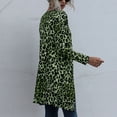 thumbnail image 4 of Moda Mujer Invierno Estampado de Leopardo Botones Manga Larga Cárdigan Blusa Abrigo Odeerbi ODB-6, 4 of 7