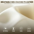 thumbnail image 6 of SOONTRANS Gaming Chair with Footrest, PU Leather High Back Comfortable Video Game Chair with Massage Lumbar Cushion, Racing Office Computer Desk Chair, Ergonomic Gamer Chair for Adults, Beige, 6 of 9