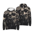 thumbnail image 6 of Bingfone Vintage Dog Illustration Men's Drawstring Hoodie Long Sleeve Pocket Sweatshirts-XX-Large, 6 of 6