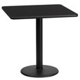 thumbnail image 4 of Flash Furniture 24'' Square Natural Laminate Table Top with 18'' Round Table Height Base - XU-NATTB-2424-TR18-GG, 4 of 5