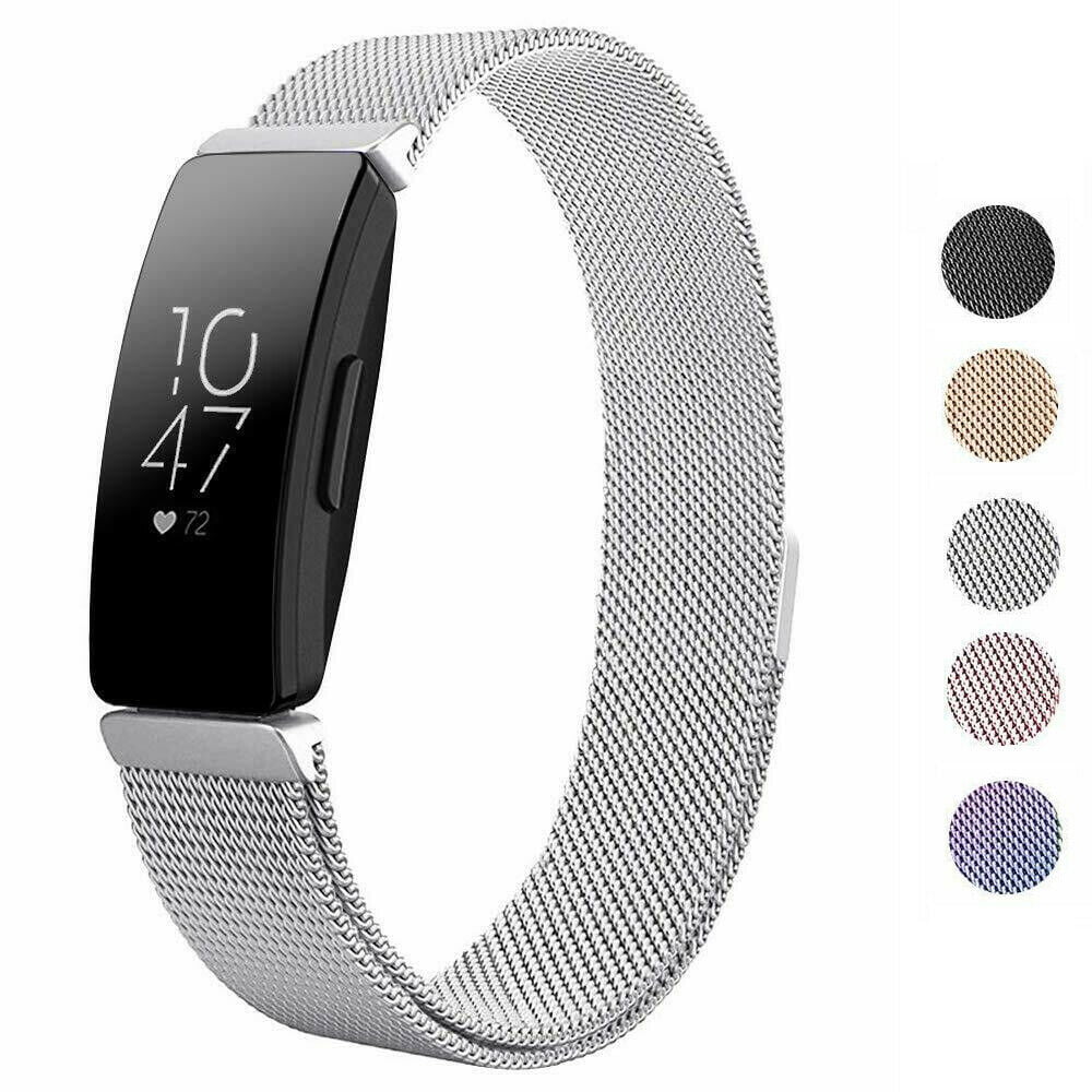 For Fitbit Inspire/Inspire HR Stainless Steel Milanese Magnetic Band Wrist Strap 