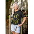 thumbnail image 4 of Melting Dripping Happy Face Smile Men's Graphic T Shirt Tees Brisco Brands S, 4 of 6