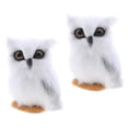 thumbnail image 1 of 2x Mini Simulation Owl Animal Decoración Repuesto Decorativos Herramienta Manual kusrkot Animal de búho artificial, 1 of 7