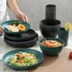 thumbnail image 5 of Juego de 16 piezas de cuencos, tazas y platos de colores oscuros, 5 of 6