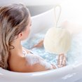 thumbnail image 4 of Unique Bargains 1 Pc Lanterns Bath Shower Loofah Sponge Body Puffs for Bathroom Beige, 4 of 6