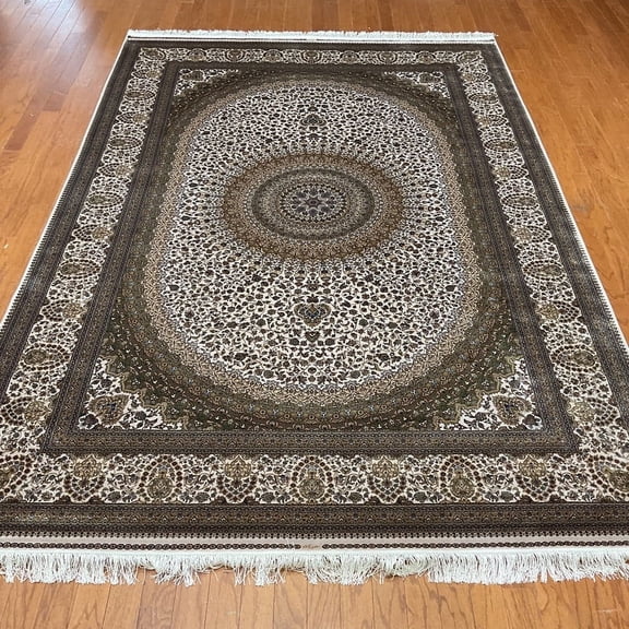 Turkish Hereke Silk Rug - 6'7 x 9'10
