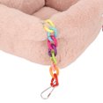 thumbnail image 3 of Hamaca de cadena para hámster, bonita y suave hamaca cálida de invierno con almohada pequeña para animales pequeños, color rosa loto, 3 of 8