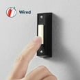thumbnail image 5 of Heath Zenith Heath Zenith Black Plastic Wired Lighted Push Doorbell Button, 5 of 5