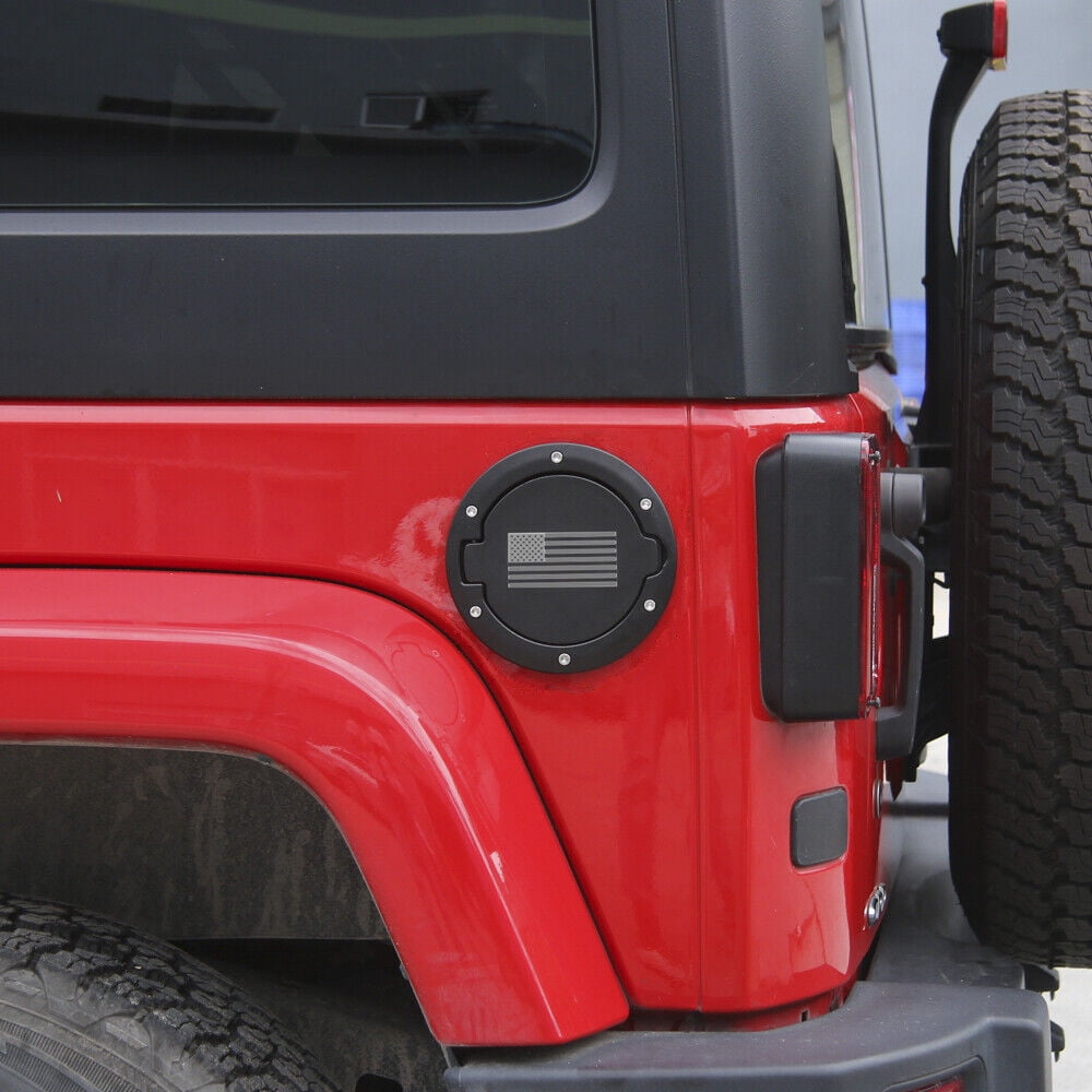 Acaigel Gas Tank Cap Filler Fuel Cover For Jeep Wrangler JK 2007-17