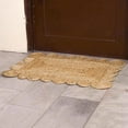 thumbnail image 5 of QUINCH Natural Jute Hand Braided Scalloped Area Rug, 5 of 5
