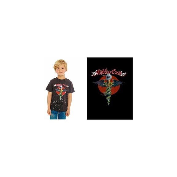 Motley Crue Kids T-Shirt: Feelgood Red Circle (11-12 Years)
