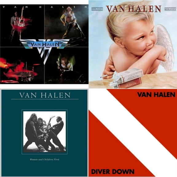Van Halen (Digitally Remastered) & 1984 & Women & Children First & Diver Down [LP Vinyl Bundle]