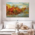 thumbnail image 2 of Elephant Stock October Dreamscape Ii Wall Art - Horizontal Canvas Wall Art - Living Room Wall Decor - Nature Canvas - Green And Orange Decor By Silvia Vassileva - 51" x 34", 2 of 8