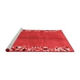 thumbnail image 2 of Ahgly Company Machine Washable Indoor Round Abstract Red Modern Area Rugs, 5' Round, 2 of 4