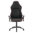 thumbnail image 4 of Scranton & Co Chaise de Gaming en Cuir Reconstitué Noir avec Accents Rouges, 4 of 10
