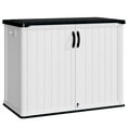 thumbnail image 4 of Devoko 26 Cu.ft Resin Outdoor Storage Shed, With Stable Floor and Lockable Door, All-Weather Storage Shed, White, 4 of 7
