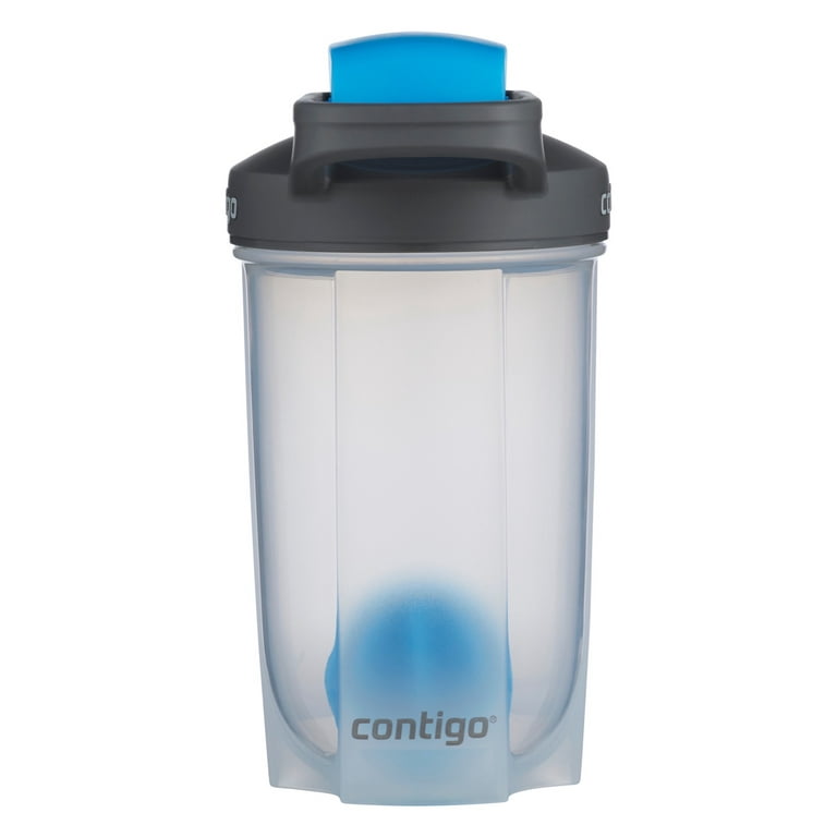 CONTIGO 20oz Shaker Bottle - Small - Leak Proof Blue - Easy Mix/Clean 591  ML