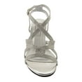 thumbnail image 4 of Benjamin Walk 848231016779 Touch Ups Womens Flatter Dress Sandal, Silver - Wide 8, 4 of 7