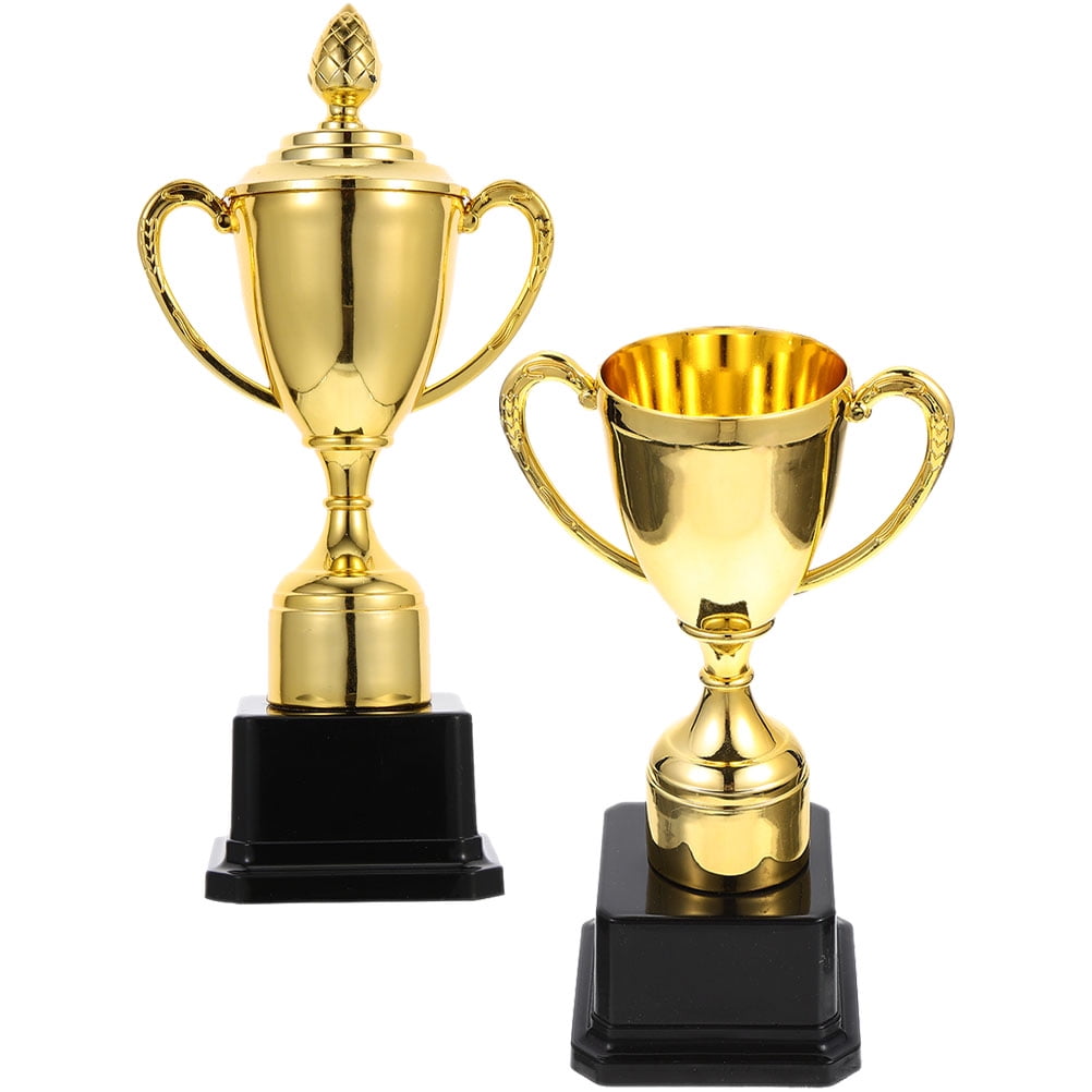 Toyandona 2Pcs Plastic Trophy Awards for Competition Winners Decorative Party Favors
