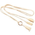 thumbnail image 1 of Coofit Ceinture en Corde Tressée Mode Créative Ceinture à Franges Ceinture de Robe pour Femmes, 1 of 10