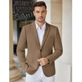 thumbnail image 3 of COOFANDY Men's Knit Blazer Business Dress Suit Jacket Slim Fit Stretch Sport Coat, 3 of 7