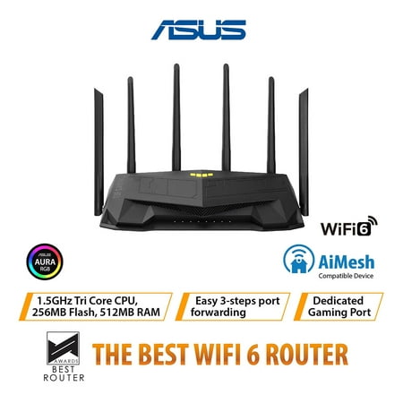 ASUS TUF Gaming AX5400 WiFi 6 Gigabit 2.4G/5G Dual-Band Router OFDMA w/Delicated Gaming Port/Multi-mesh Networking Signal Amplifier