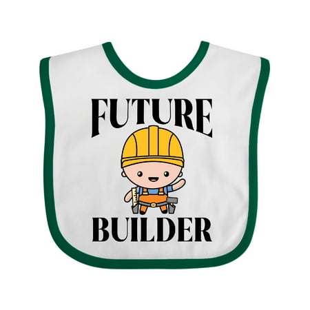 

Inktastic Boys Future Builder Construction Boys Baby Bib