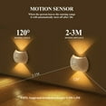 thumbnail image 3 of VIVIHEYDAY 2-Pack LED Wall Lights with Motion Sensor, Wireless Sconce Magnetic Wall Lamp, USB Rechargeable Night Light for Bedroom Living Room Bedside Stairs Hallway Corridor, 3 of 6