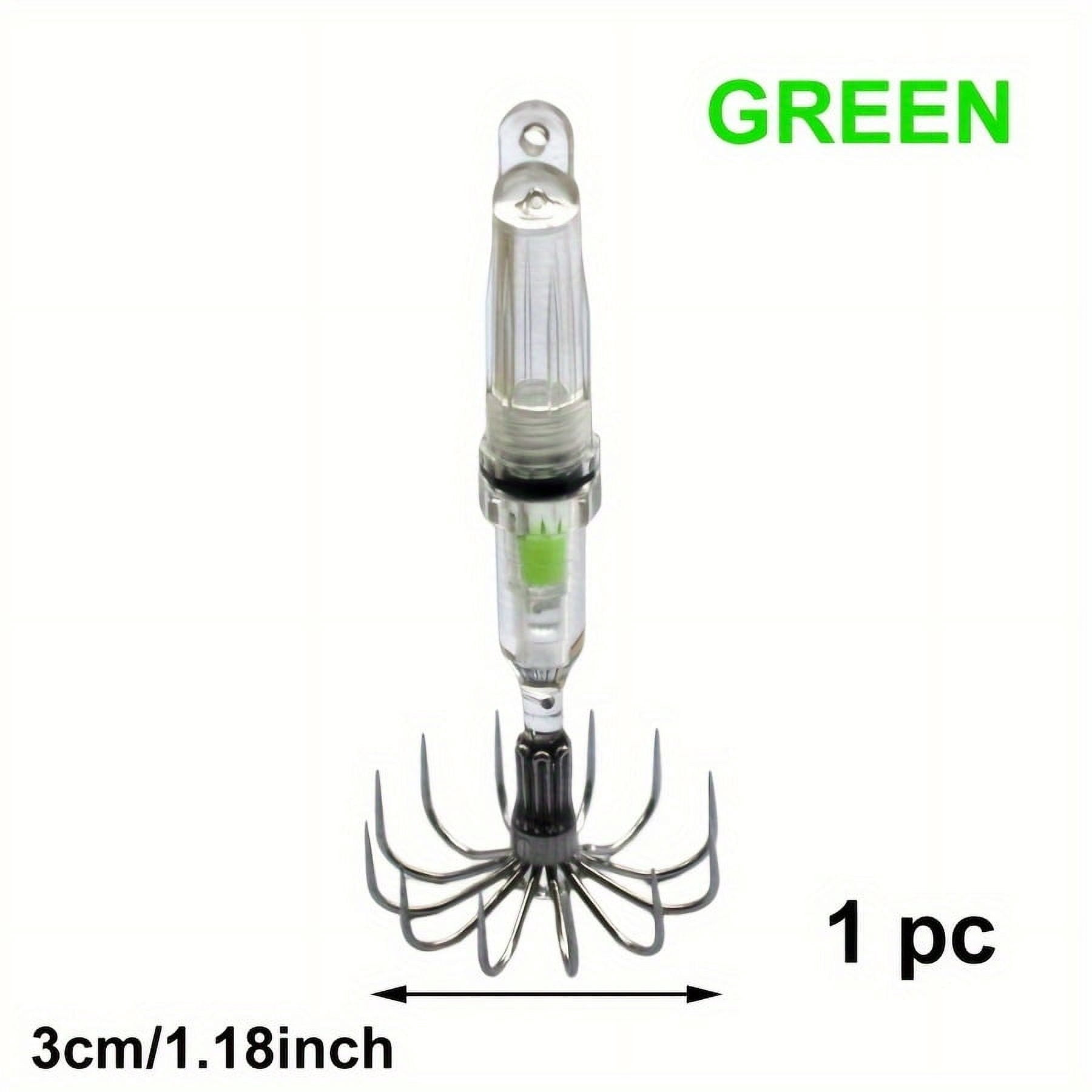 2pc, Squid Jig, Fishing Lure With Sharp Hook, Night Fishing Bait, 8cm/3.15inch Size, Fish Attracting Light