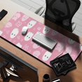 thumbnail image 2 of Long Mouse Pads for Desk,Pastel Halloween Ghost Pattern Desk Mats on Top Of Desks, Desk Mouse Pad Extra Large with 3mm Non-Slip Base and Stitched Edge for Gaming,Office,Work,Home 35.4x15.7in, 2 of 5