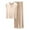 Beige, variant on Posijego Womens Pjs Sets Two Piece Pajamas Short Sleeve Tops Soft Comfy Pants Matching Loungewear Sleepwear