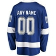 thumbnail image 3 of Men's Fanatics Blue Tampa Bay Lightning 2021 Stanley Cup Champions Home Breakaway Custom Jersey, 3 of 3