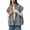 Gray, variant on Women Fall Winter Sleeveless Duster Waistcoat Open Front Solid Outerwear with Pocket