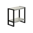 thumbnail image 4 of Nmkwnr Wood Top Side Table with Metal Legs, 2 Tiers End Table Nightstand for Living Room, Bedroom, Gray, 4 of 10