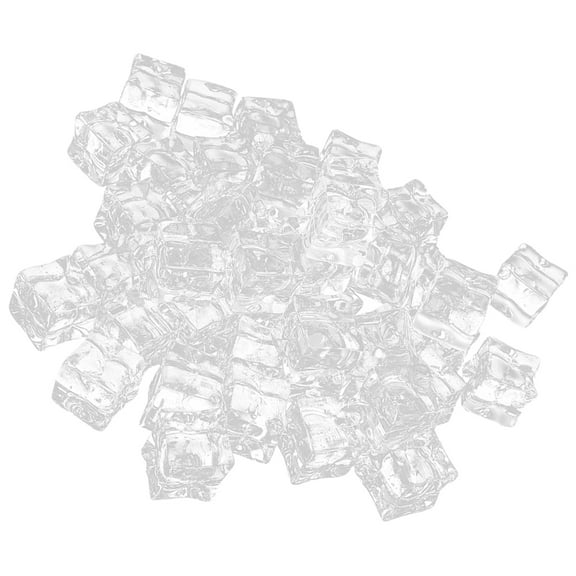 AURARMLET 50Pcs Reusable Ice Cube Transparent Acrylic Ice for Bar