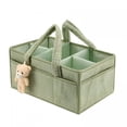 thumbnail image 7 of XIBUFE Diaper Caddy Organizer with Handle,Portable Diaper Storage Basket Bin for Wipes,Shower Gift Basket for Woman Man,Car Caddy Organizer,Ivory, 7 of 7