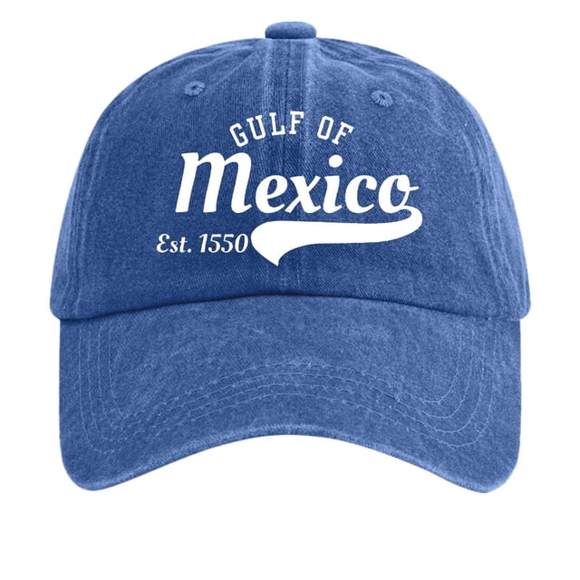 Gorra de béisbol estampada de denim lavado vintage para mujer