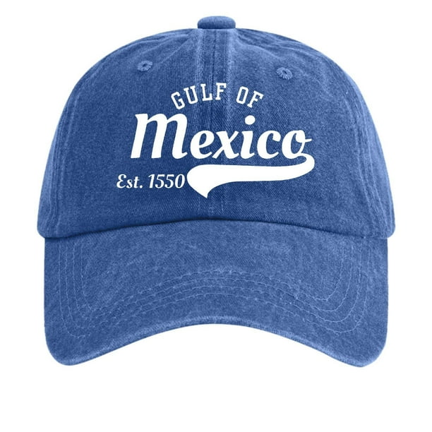 Gorra de béisbol estampada de denim lavado vintage para mujer