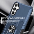 thumbnail image 5 of YEYKX Case for Samsung Galaxy S24+ 5G, Ring Holder Kickstand Anti-Fingerprint Non-slip Anti-Drop Heavy Duty Defender Rugged Case Cover for Samsung S24+ 5G Phone 6.7 inches,Blue,For Galaxy S24+, 5 of 9