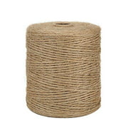 Tenn Well Natural Jute Twine 3Ply 984Feet Arts and Crafts Jute Rope Industrial Packing Materials Packing String for Gifts DIY Crafts Decoration Bundling Gardening and Recycling
