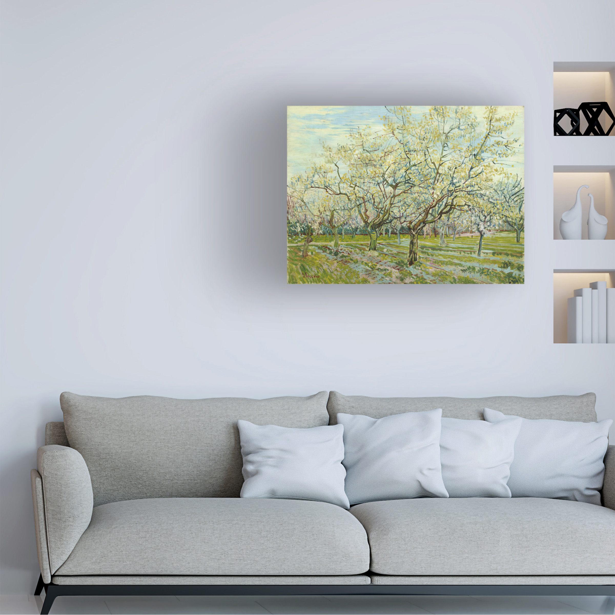 Van Gogh 'The White Orchard' Canvas Art