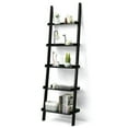 thumbnail image 2 of YYAo Bookshelf, Bookcase,Storage Flower Shelf Plant Display Shelf, 5-Tier Wall-leaning Ladder Shelf Display Rack for Plants and Books-Black, 2 of 7