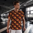 thumbnail image 3 of Wukai Cute Squirrel Print Men's Short-Sleeved Mesh T-Shirt,Quick-Dry Short Sleeve Workout T-Shirt-4X-Large, 3 of 8