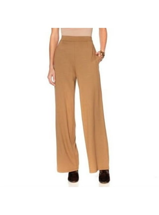 Women's Elegant Plain Skinny Camel Plus Size Pants 2XL